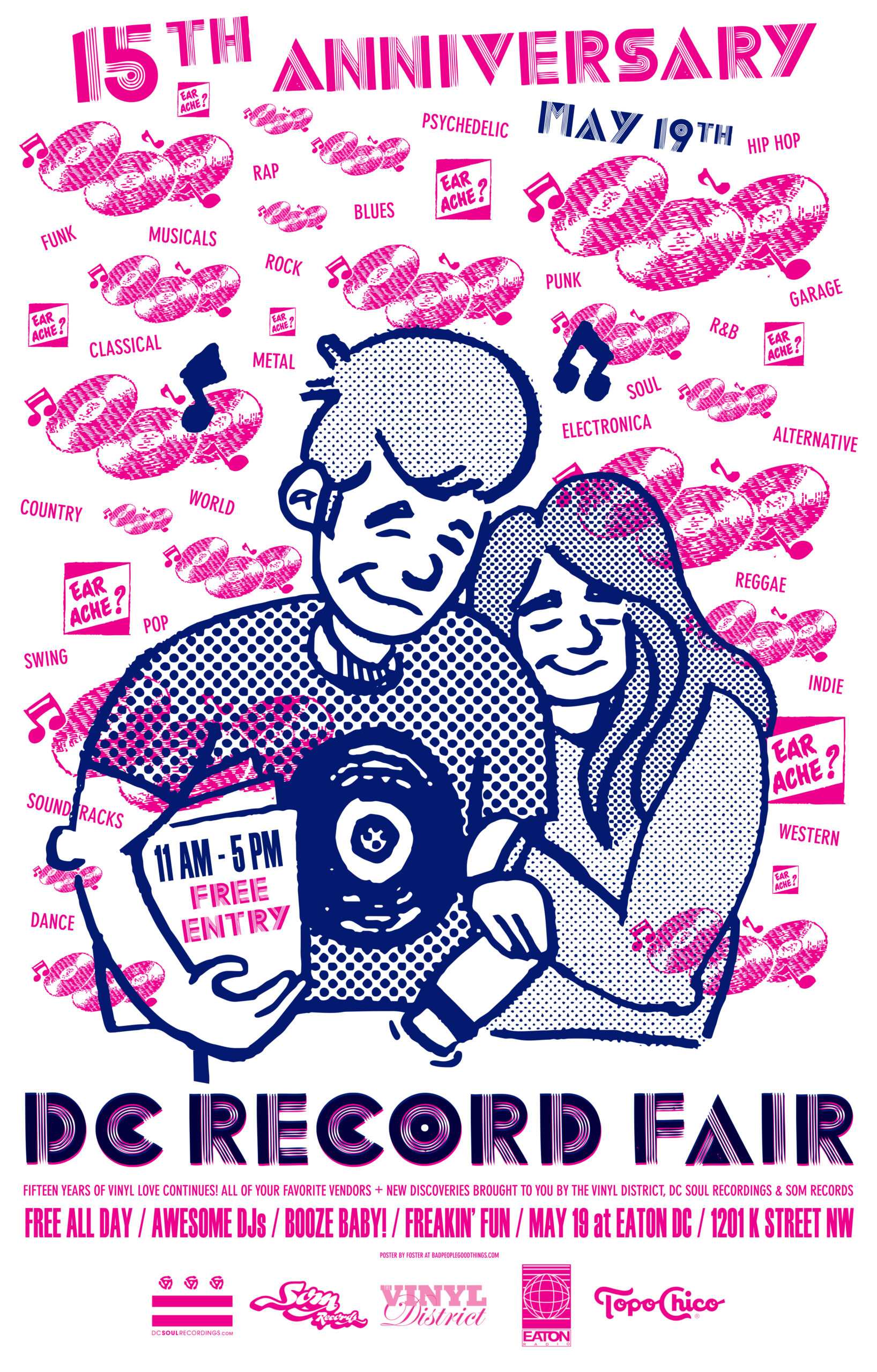 The 15th Anniversary of the DC Record Fair comes to Eaton DC, 5/19